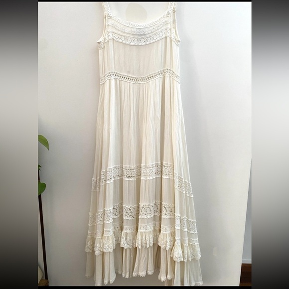 Jaase Women’s Broderie White Boho Summer Dress Sz S - Picture 4 of 6